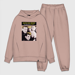 Мужской костюм оверсайз Depeche Mode - The Singles 81-85, цвет: пыльно-розовый