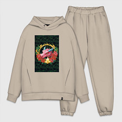 Мужской костюм оверсайз Drakon, цвет: миндальный