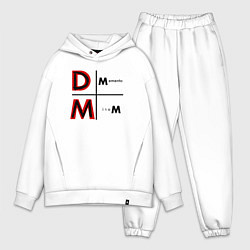Мужской костюм оверсайз Depeche Mode - Memento Mori Logo, цвет: белый