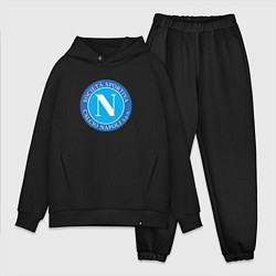 Мужской костюм оверсайз Napoli fc sport, цвет: черный