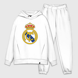 Мужской костюм оверсайз Real madrid fc sport, цвет: белый