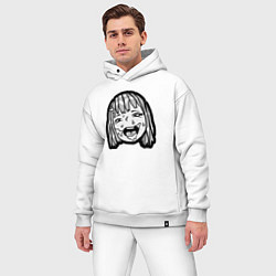 Мужской костюм оверсайз Ahegao baby, цвет: белый — фото 2