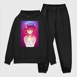 Мужской костюм оверсайз Anime Girl refflex, цвет: черный