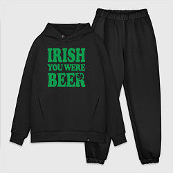 Мужской костюм оверсайз Irish you were beer, цвет: черный
