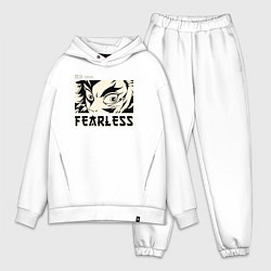 Мужской костюм оверсайз Eyes anime, цвет: белый