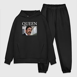 Мужской костюм оверсайз Queen - Mimino мем, цвет: черный