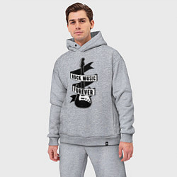 Мужской костюм оверсайз Рок - навсегда, цвет: меланж — фото 2