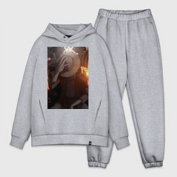 Мужской костюм оверсайз Ван Пис Луффи Монки Д, цвет: меланж