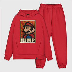 Мужской костюм оверсайз Jump Mario, цвет: красный