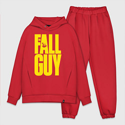 Мужской костюм оверсайз The fall guy logo