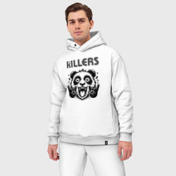 Мужской костюм оверсайз The Killers - rock panda, цвет: белый — фото 2
