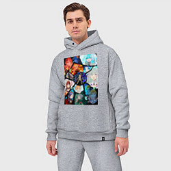 Мужской костюм оверсайз Re:Zero Субару Нацуки, цвет: меланж — фото 2