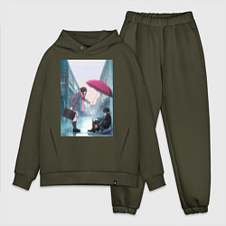 Мужской костюм оверсайз Хиёри Ики Ято, цвет: хаки