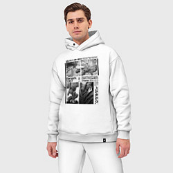 Мужской костюм оверсайз Кадры из манги - Берсерк, цвет: белый — фото 2