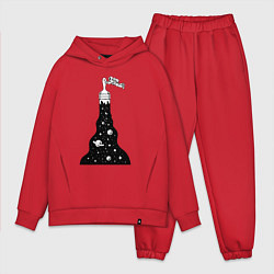 Мужской костюм оверсайз Художник космонавт