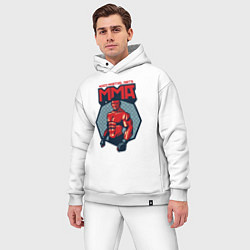 Мужской костюм оверсайз MMA warrior, цвет: белый — фото 2