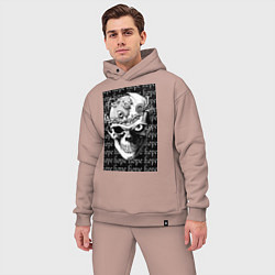 Мужской костюм оверсайз Берсерк последняя надежда, цвет: пыльно-розовый — фото 2