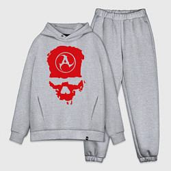 Мужской костюм оверсайз Amatory Skull, цвет: меланж