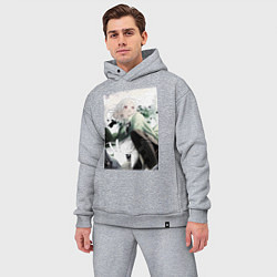 Мужской костюм оверсайз Реинкарнация безработного Сильфиетта арт, цвет: меланж — фото 2