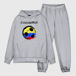 Мужской костюм оверсайз Сборная Колумбии, цвет: меланж