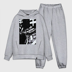 Мужской костюм оверсайз Гонки манга, цвет: меланж
