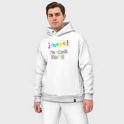Мужской костюм оверсайз BTS J-hope! Im Your Hope, цвет: белый — фото 2