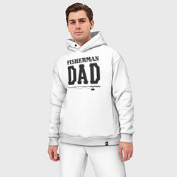 Мужской костюм оверсайз Папа рыболов, цвет: белый — фото 2