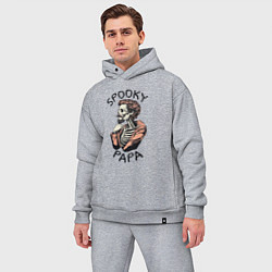 Мужской костюм оверсайз Spooky papa, цвет: меланж — фото 2
