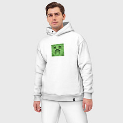 Мужской костюм оверсайз Крипер, цвет: белый — фото 2