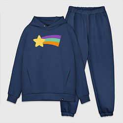 Мужской костюм оверсайз Радужный свитер Мэйбл, цвет: тёмно-синий