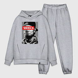 Мужской костюм оверсайз Линкольн - Америка, цвет: меланж