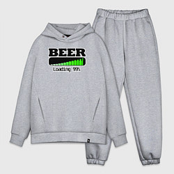 Мужской костюм оверсайз Beer loading, цвет: меланж