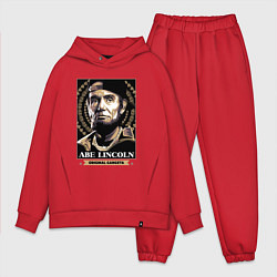 Мужской костюм оверсайз Lincoln gangster, цвет: красный
