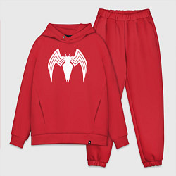 Мужской костюм оверсайз Venom spider logo, цвет: красный