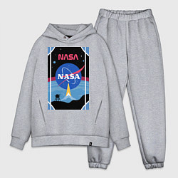 Мужской костюм оверсайз NASA плакат, цвет: меланж