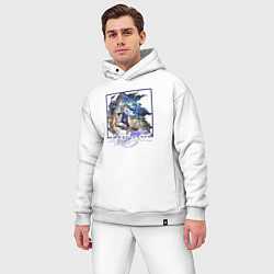 Мужской костюм оверсайз Доктор Рацио, цвет: белый — фото 2