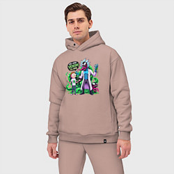 Мужской костюм оверсайз We are Venom slime - Rick and Morty, цвет: пыльно-розовый — фото 2
