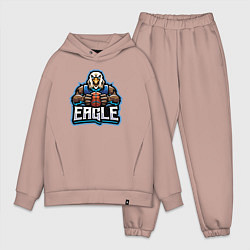 Мужской костюм оверсайз Eagle basketball, цвет: пыльно-розовый