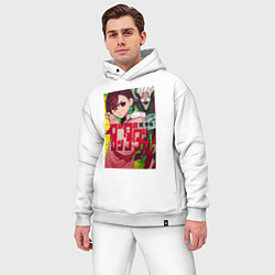 Мужской костюм оверсайз Momo Ayase х Ken Takakura, цвет: белый — фото 2