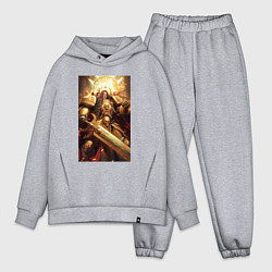 Мужской костюм оверсайз Император человечества - Вархаммер 40000, цвет: меланж