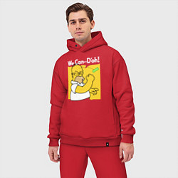 Мужской костюм оверсайз Homer can doh, цвет: красный — фото 2