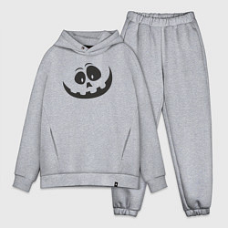 Мужской костюм оверсайз Halloween smile, цвет: меланж