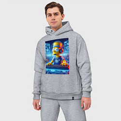 Мужской костюм оверсайз Cool Bart Simpson - esport, цвет: меланж — фото 2