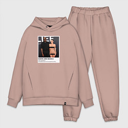 Мужской костюм оверсайз Kanye and Bianca, цвет: пыльно-розовый