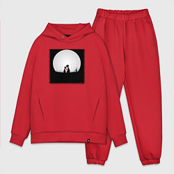 Мужской костюм оверсайз Любовь и луна