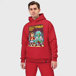 Мужской костюм оверсайз Mortys boxing team - ai art fantasy, цвет: красный — фото 2