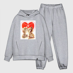 Мужской костюм оверсайз Кошачий поцелуй