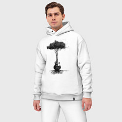 Мужской костюм оверсайз Гитарное дерево, цвет: белый — фото 2