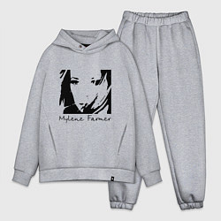 Мужской костюм оверсайз Милен Фармер, цвет: меланж