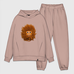 Мужской костюм оверсайз Funny cartoon monster, цвет: пыльно-розовый